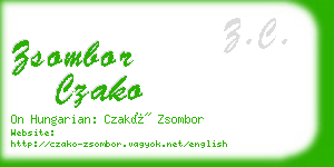 zsombor czako business card